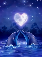 Без бренда «Дельфины под луной вида сердца» в Тамбове