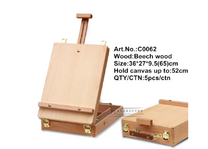 Без бренда «Набор подарочный «Две картинки» 27 предметов: этюдник 35 см из бука, краски акрил 12x12 мл, 2 холста 22x30 на мдф, 10 кисти, мастихин, палитра» в Тамбове