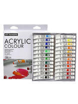 Без бренда «Коробка 24 шт.: Акриловые краски «Две картинки» 24 шт. по 12 мл, проф. пигмент» в Тамбове