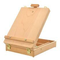 Без бренда «Коробка 6 шт.: Мольберт Две картинки этюдный ящик, настольный, хлопушка 55 см» в Тамбове