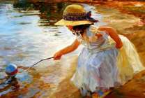 Без бренда «Девочка пытается спасти мяч» в Тамбове в интернет-магазине  Без бренда «Девочка пытается спасти мяч» в Тамбове