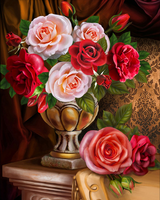 Без бренда «Букет роз в изящной вазе (20шт)» в Тамбове