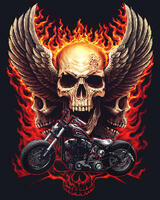 Без бренда «Коробка 20 шт: Пылающий череп с крыльями» в Тамбове