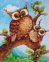 Без бренда «Совёнок с совой на ветке» в Тамбове