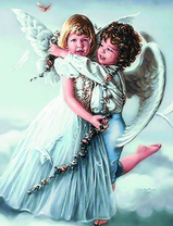 Объятие милых ангелочков