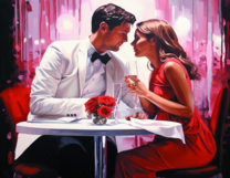 Без бренда «Пара на свидании в ресторане» в Тамбове в интернет-магазине  Без бренда «Пара на свидании в ресторане» в Тамбове