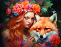 Без бренда «Рыжая девушка и рыжая лисица» в Тамбове