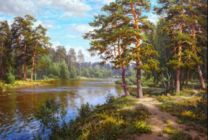 Без бренда «Хвойный лес и река» в Тамбове в интернет-магазине  Без бренда «Хвойный лес и река» в Тамбове