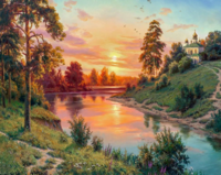 Без бренда «Вид на реку на закате» в Тамбове в интернет-магазине  Без бренда «Вид на реку на закате» в Тамбове