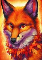 Без бренда «Хитрая лиса с осенним венком» в Тамбове